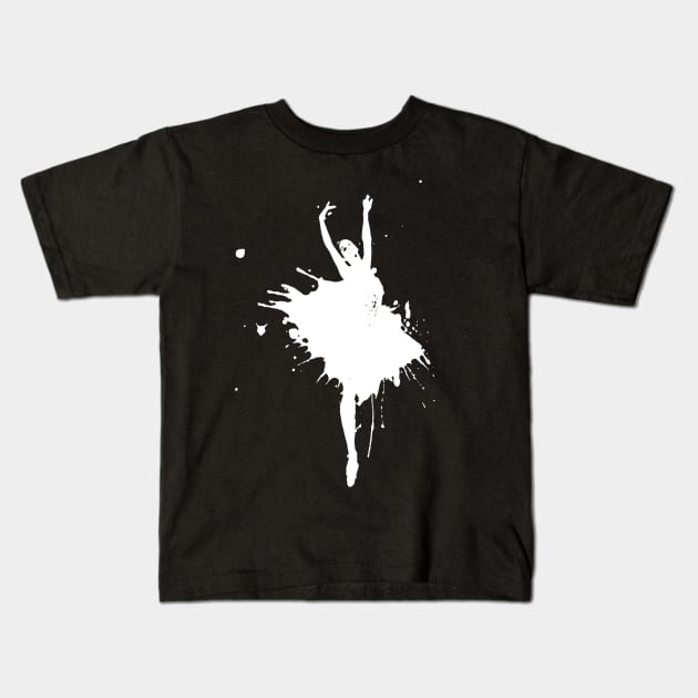 Ballerina Kids T-Shirt by vivalarevolucio